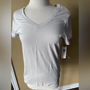 Calvin Klein Women's V-Neck Tee - Beige